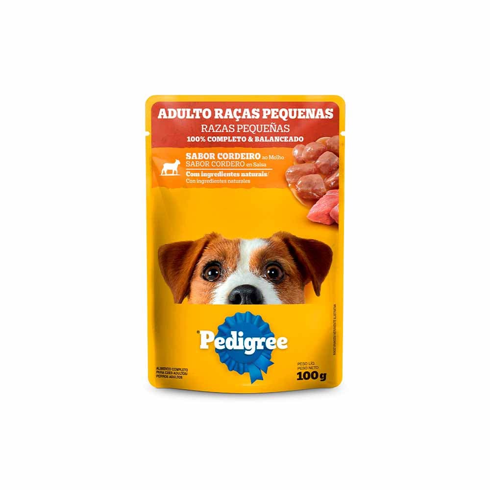 Ração Úmida Pedigree Sachê Frango ao Molho para Cães Adultos de Raças Pequenas 100 g